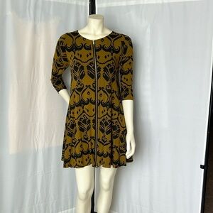 ANTHROPOLOGIE BEL KAZAN Full Zip A Line Dress